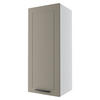 KÜCHENHÄNGESCHRANK Kvantum W4/45 Beige Matt / Weiß Matt 45 / 32,5 / 96cm - Beige/Weiß, Holz/Holzwerkstoff (45/96/32.5cm) - Feldmann-Wohnen