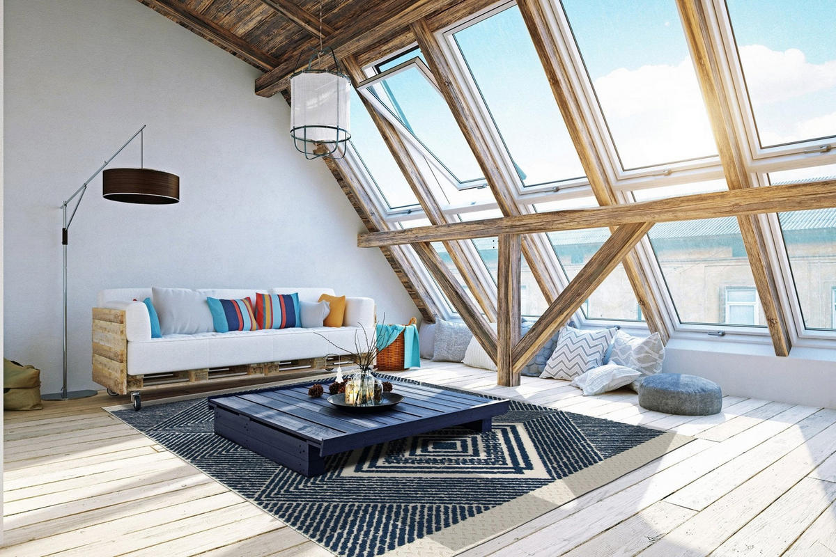 TEPPICH für Innen und Außen blau - Blau, Textil (160/230cm) - AFK Living