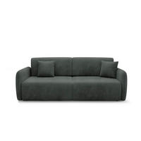 SOFA Dora 3 Sitzplätze Dunkelgrau - Grau, Holz (233/92/110cm) - Petits-meubles