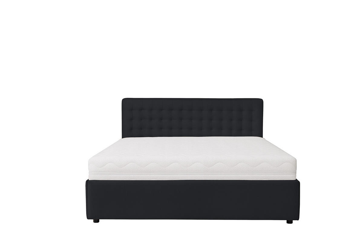 POLSTERBETT mit Bettkasten und Matratze FORTE, Anthrazit, 180x200 cm - Anthrazit, Textil (180/200cm) - KS Home Concept