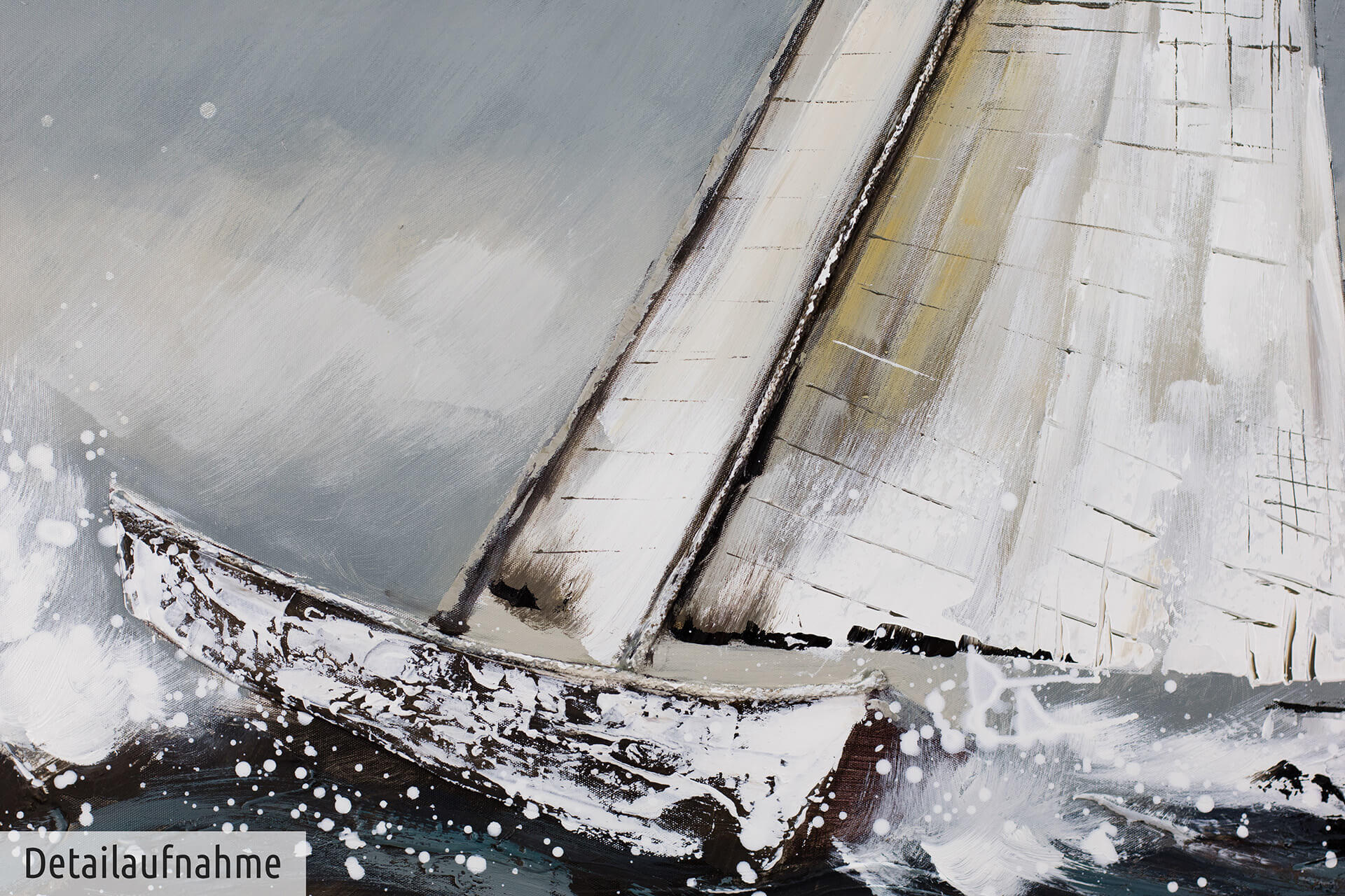 Thumbnail - Kunstloft Acrylbild, Blau, Textil, Holz, 150x50 cm, Bilder und Zubehör, Wandbilder, Leinwandbilder