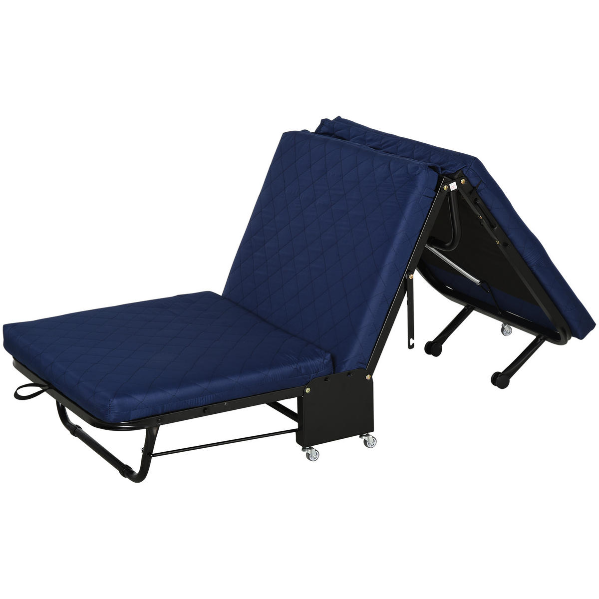 KLAPPBETT - Blau, Metall - HOMCOM