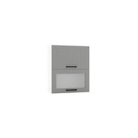 GLASHÄNGESCHRANK W60GRF/2 SD - KENDRO - Funktionales Design Konzept - Weiß/Grau, Holz/Metall (60/72/30cm) - ROYAL24_MARKT