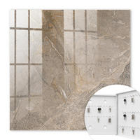 SCHLÜSSELBOX Weiß 30x30 cm – Türöffnung nach rechts - Natürliche Struktur - Grau, Metall (30/30/5cm) - TULUP