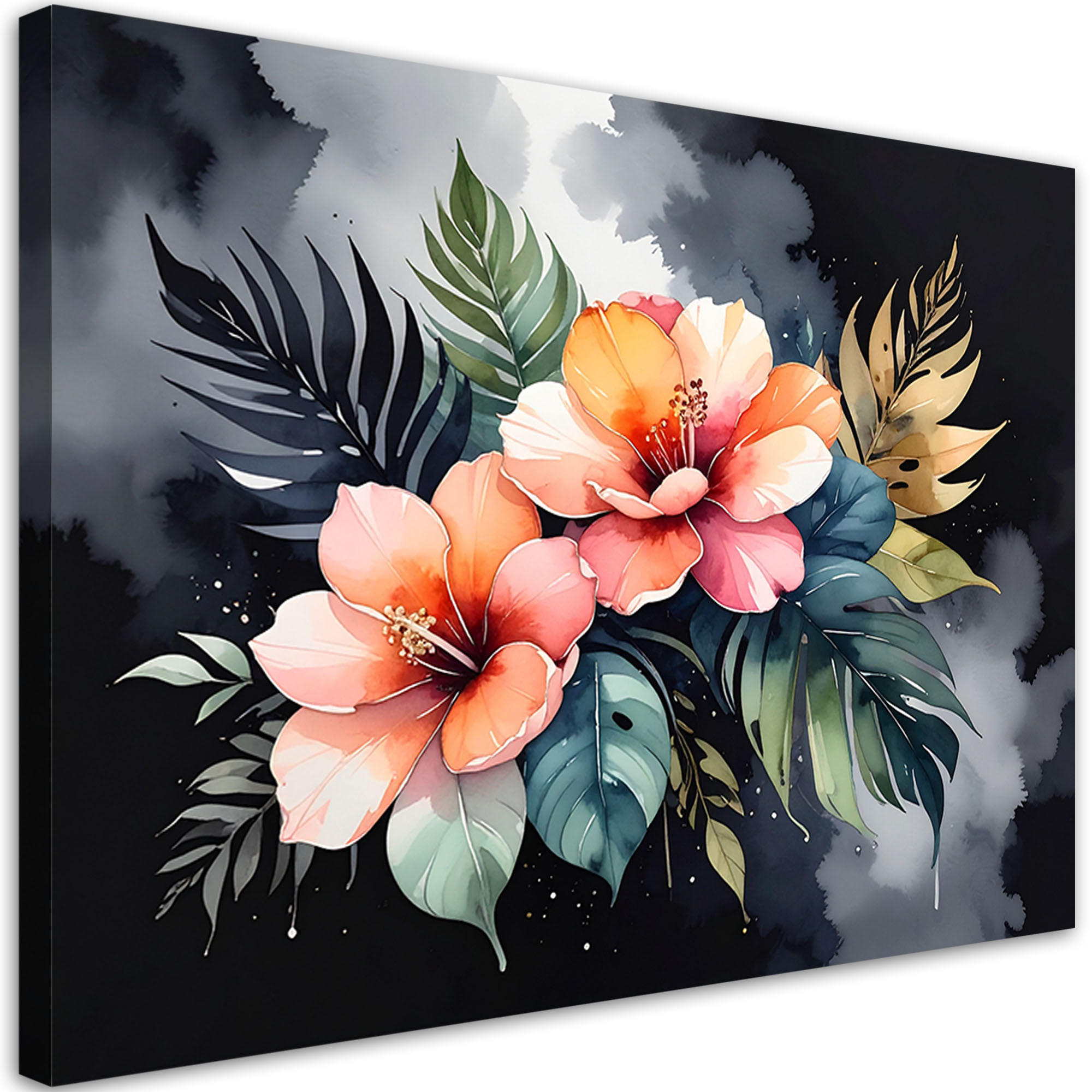 Feeby Wandbild, Schwarz 100x70 cm