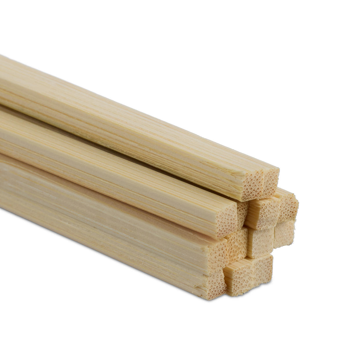 200XBAMBUSSTÄBE - Hellbraun, Holz (0.4/30/0.4cm) - Relaxdays