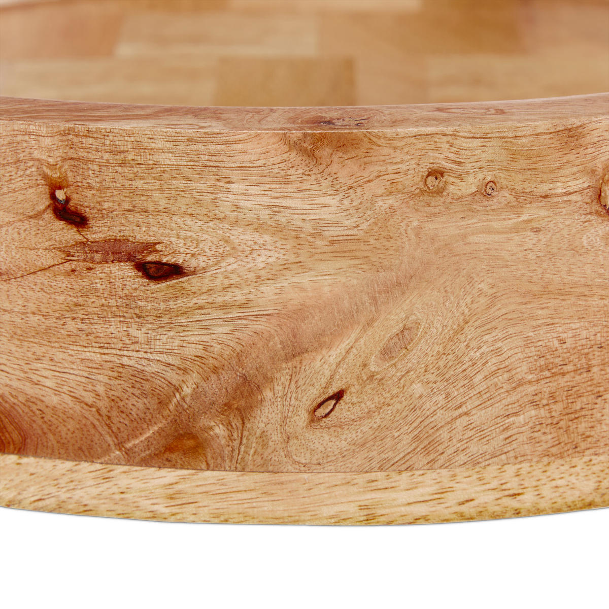 TABLETT - Hellbraun, Holz/Metall (7.5cm) - Relaxdays