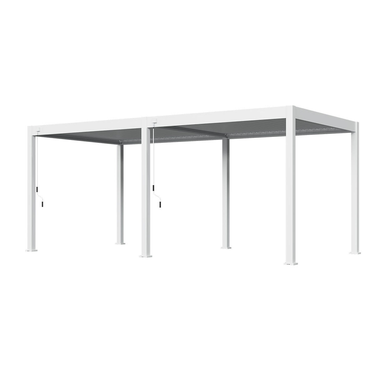 PERGOLA Classic Aluminium freistehend 3 x 6 M weiß - Weiß, Metall (300/255/600cm) - WEIDE