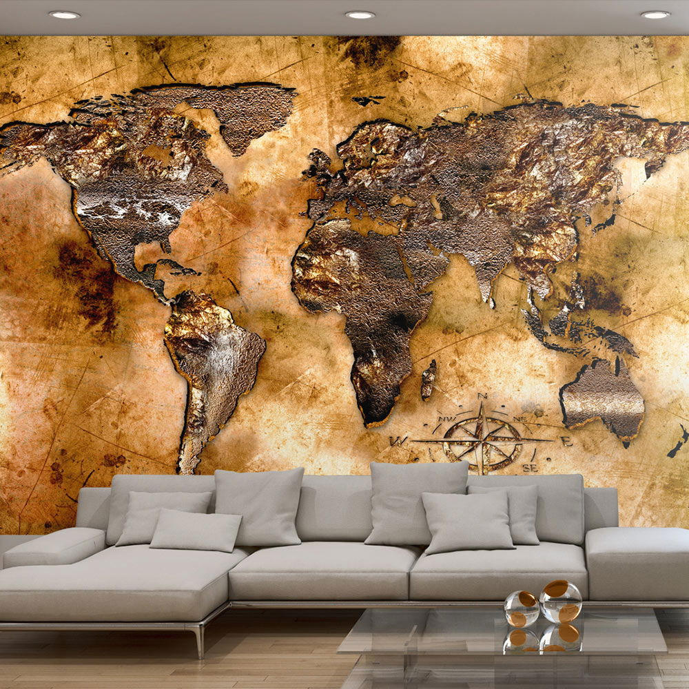 VLIESTAPETE Braun 300/210 cm - Gelb/Braun, Textil (300/1cm) - KUNSTLOFT