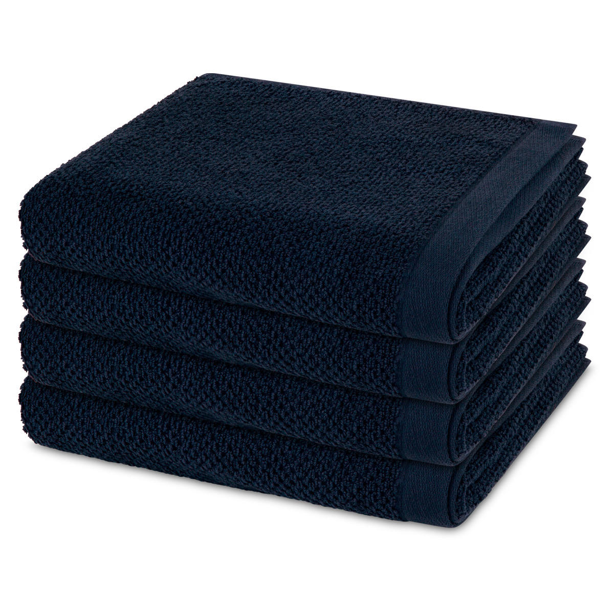 HANDTUCH Bliss 4er-Set - Dunkelblau, Textil (50/100cm) - MÖVE