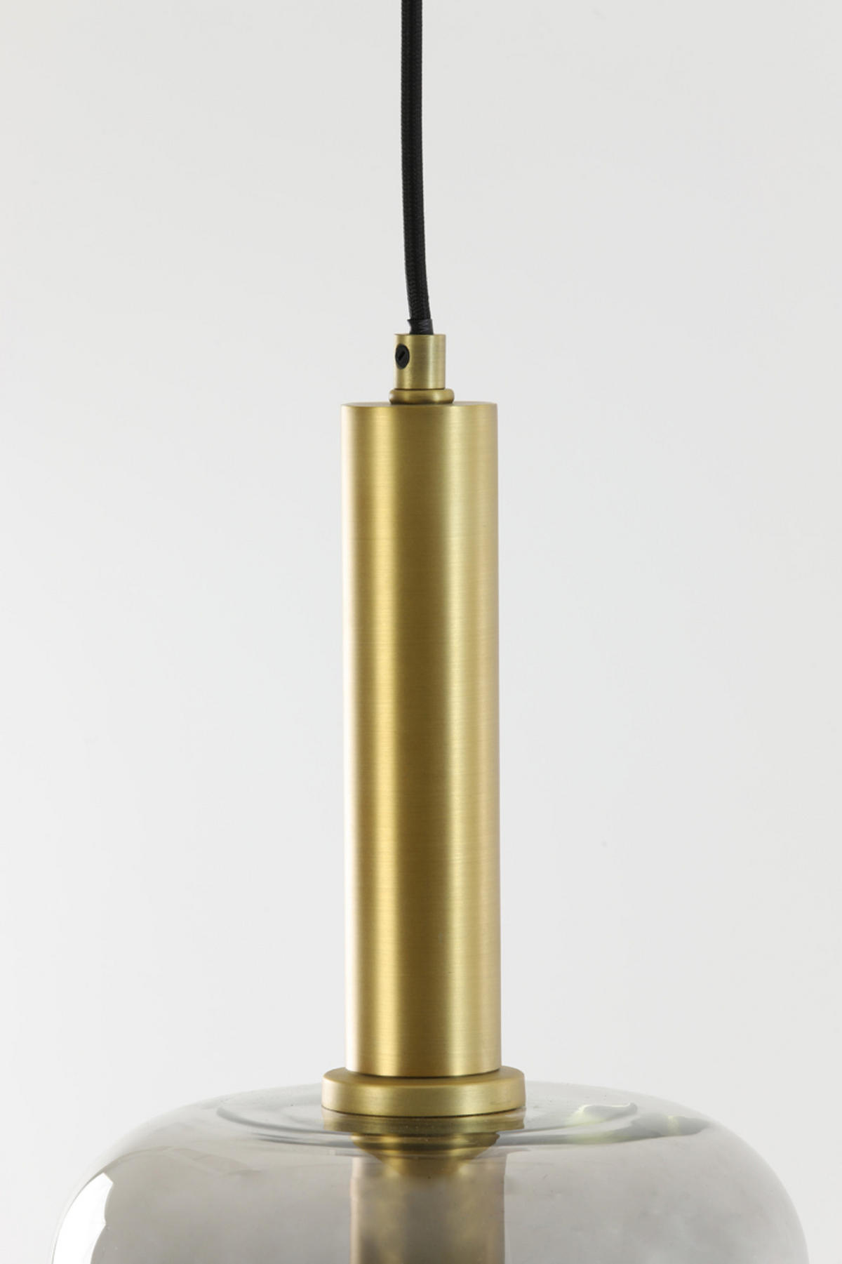 HÄNGELAMPE Lekar Bronze Ø22/52 cm - Bronzefarben, Glas (22/22/52cm) - Light & Living
