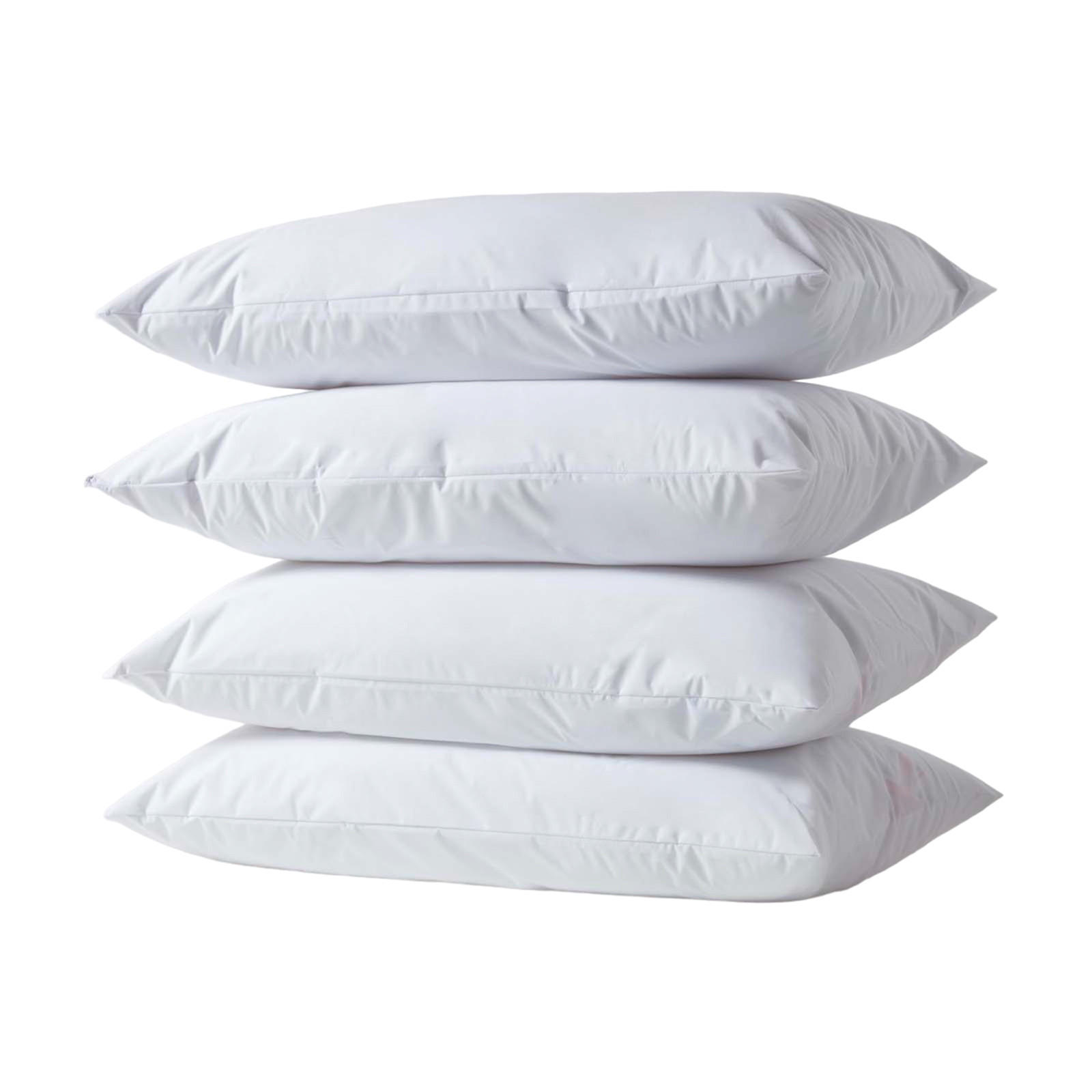 KISSENSCHONER wasserdicht 50/90 cm, 4er-Set mit Reißverschluss - Weiß, Textil (48/91cm) - Homescapes