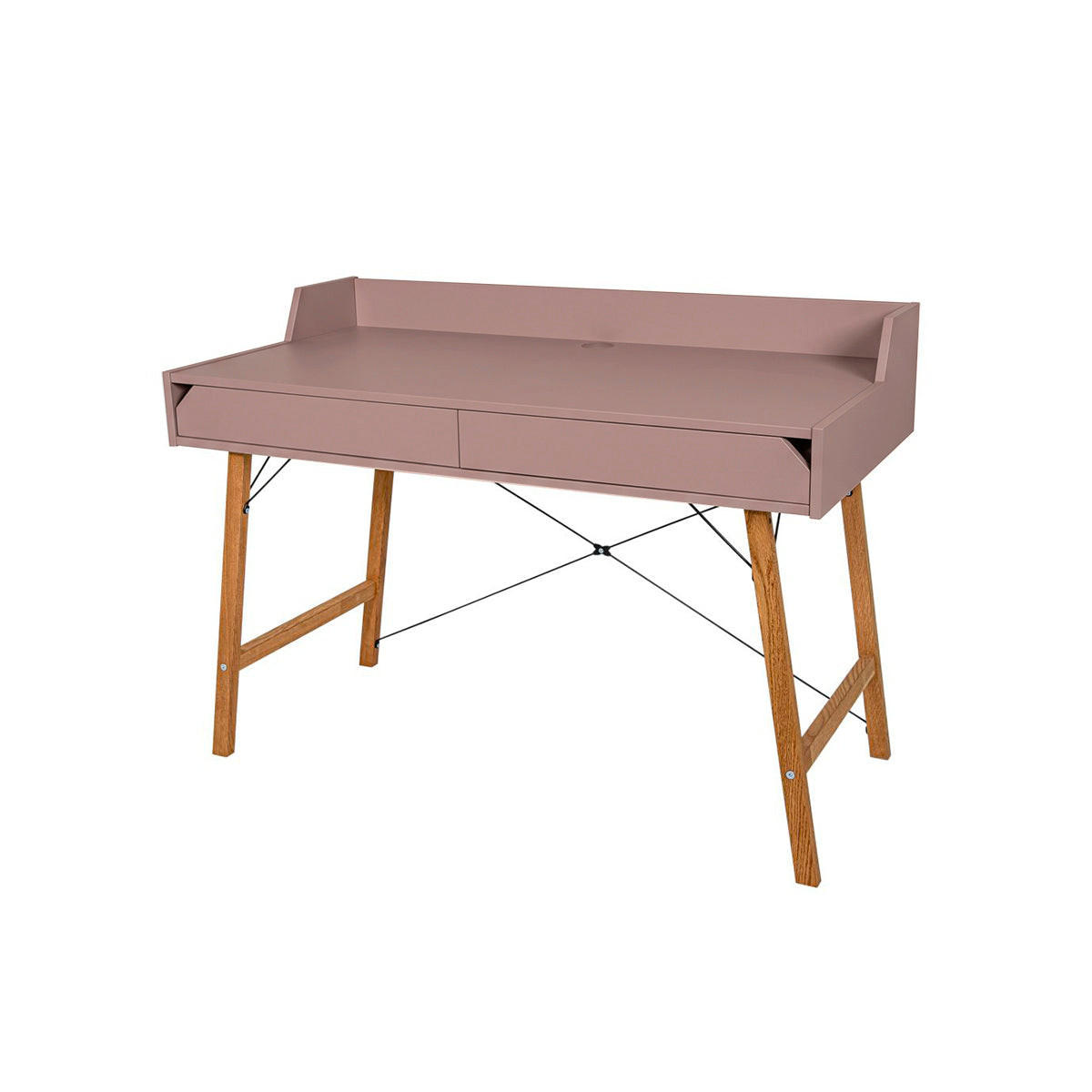 SCHREIBTISCH Lotta Rose - Rosa, Holzwerkstoff (120/60/86cm) - Petits-meubles