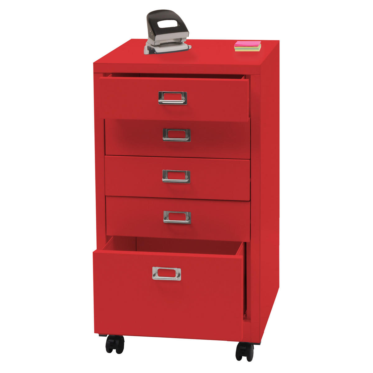 ROLLCONTAINER Rot - Rot, Metall (40/75/41cm) - MCW