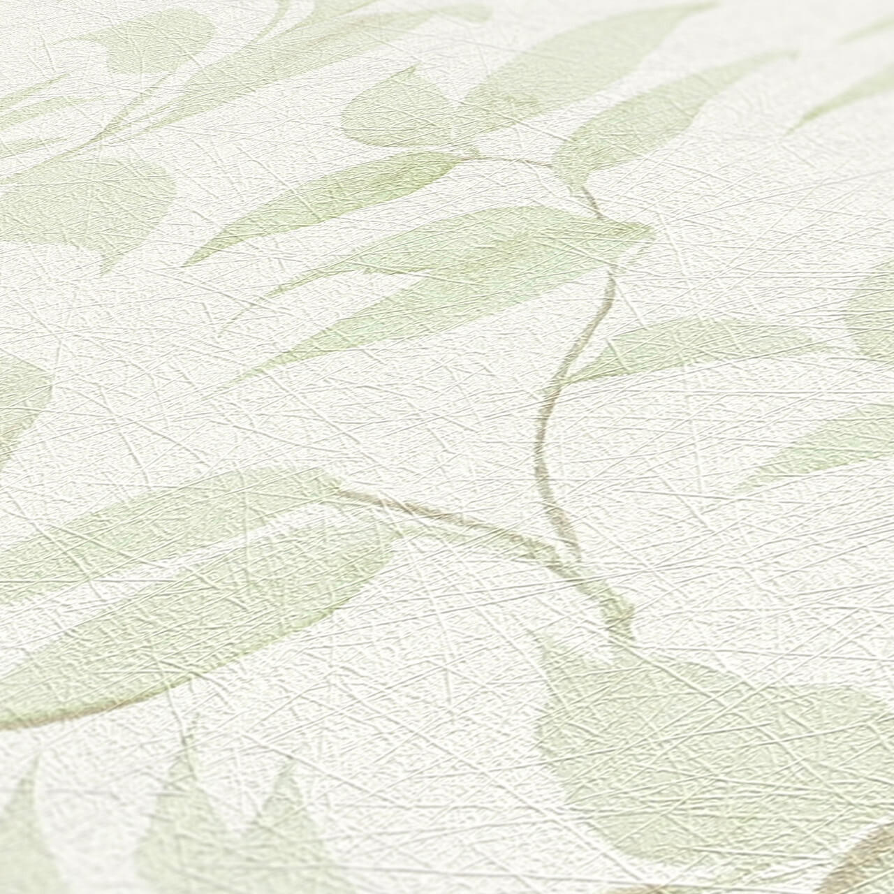 VLIESTAPETE Weiß 53/1005 cm - Grün, Kunststoff/Textil (53/1cm) - KUNSTLOFT