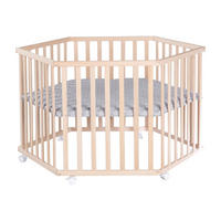LAUFGITTER 6-eckig, roba Style grau - Naturfarben, Holzwerkstoff (118.5/72.5/103.5cm) - Roba