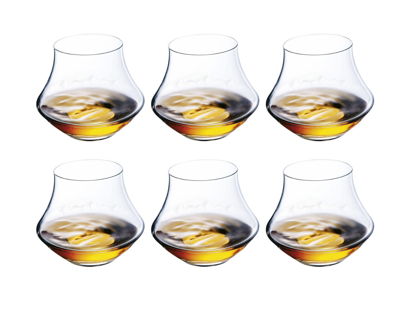 WHISKEYGLAS Whiskey Gläser Open Up 300 ml - 6 Stücke - Transparent, Glas (0.3L)