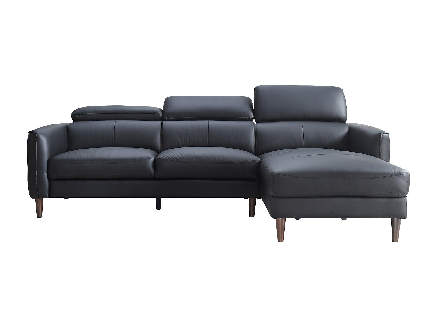 Vente-Unique Sofa Schwarz 248x77x179 cm