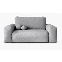 SOFA Hellgrau ILO Mit Schlaffunktion Und Bettkasten - Grau, Textil (190/94/110cm) - Sepro Meble