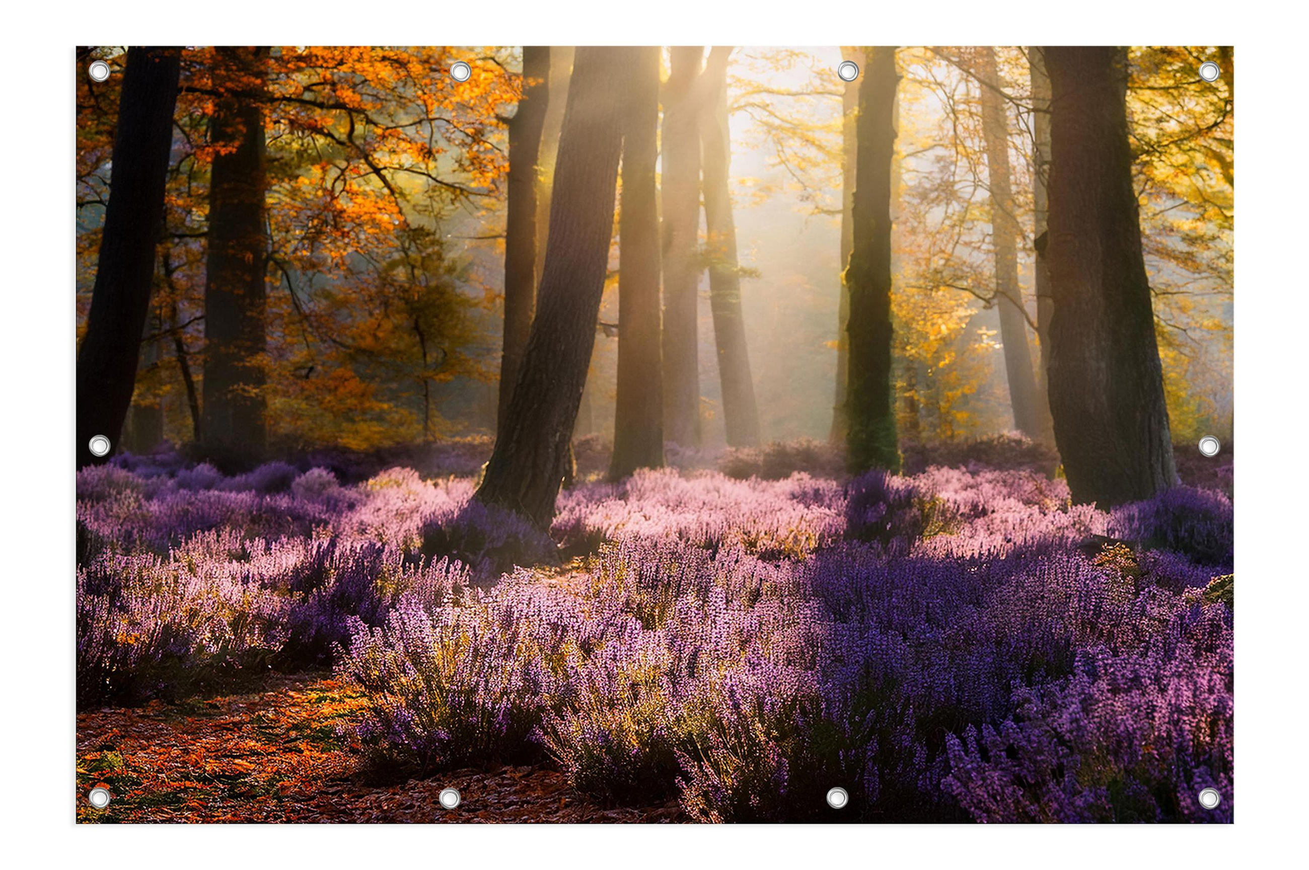 GARTEN-POSTER 120x80 cm Gartendeko: Wald - Braun, Kunststoff (120/80/2cm) - artissimo