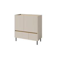 KINDERKOMMODE LIBU 09 95/40/105 in Sandbeige / Geölte Eiche - Eichefarben/Beige, Holzwerkstoff (95/105/40cm) - Deine Möbel 24