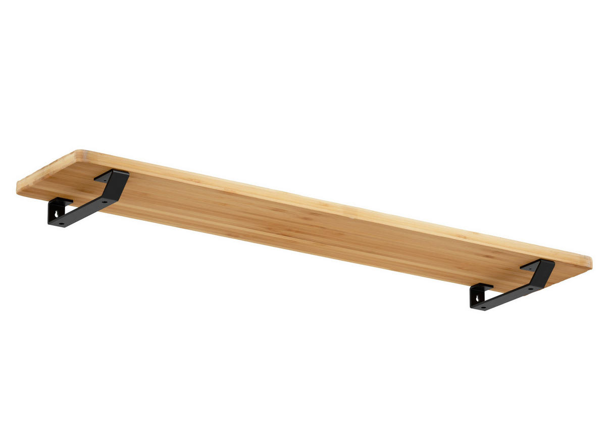 REGALTRÄGER als 2er Set Emily, Stahl in verschiedenen Trendfarben und Größen - Schwarz, Metall (3/4/24.5cm) - Alberts