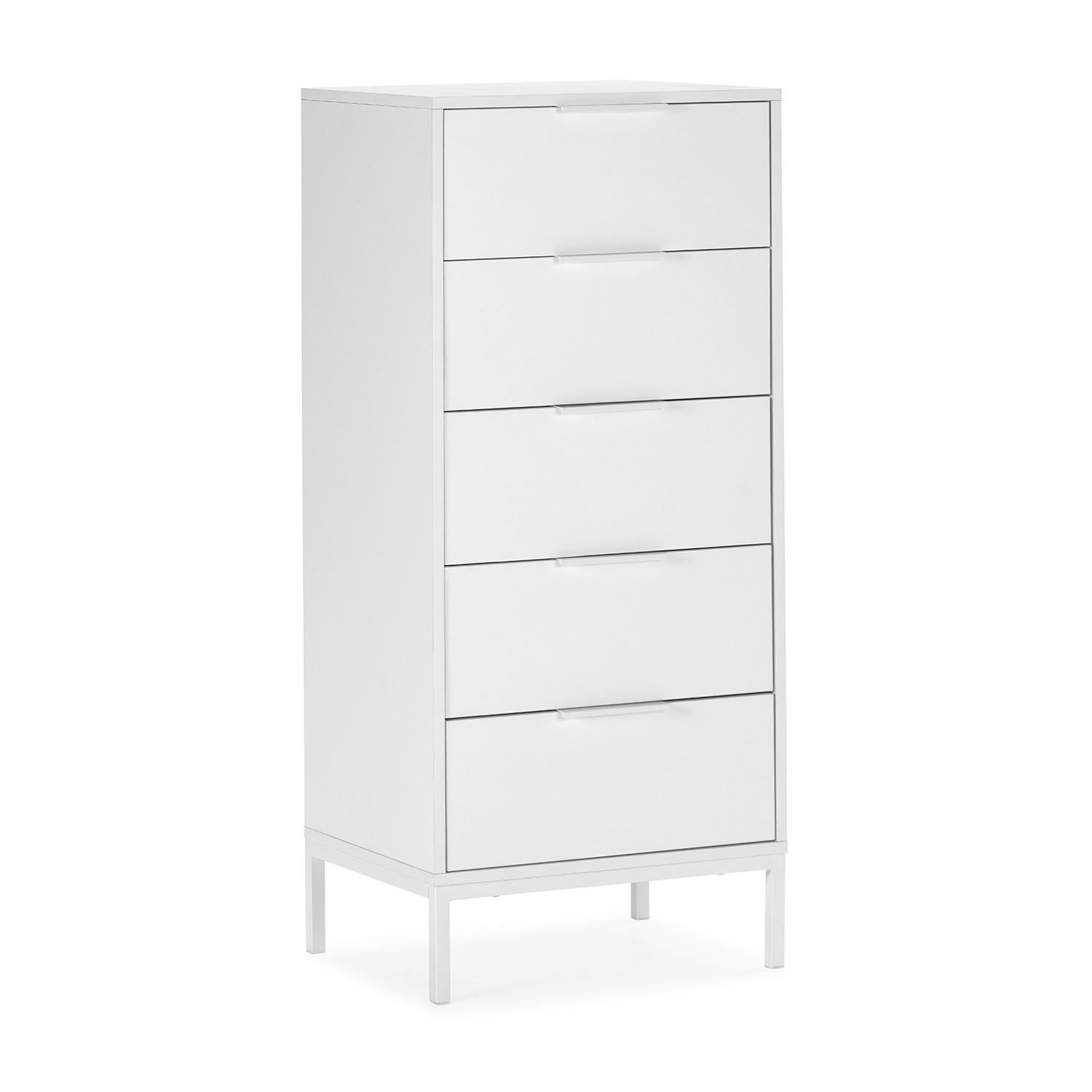 KOMMODE 50/115/40 Auri Weiß - Weiß, Holzwerkstoff (50/115/40cm) - VS Venta-stock