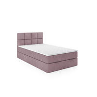 BOXBETT OLAF 120 x 200 Rosa - Rosa, Textil/Metall (120/200cm) - VLR BEDS