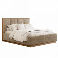 POLSTERBETT RIZZ 160/200 cm Bettkasten, ohne Matratze, Hellbraun - Hellbraun, Textil/Metall (160/200cm) - Idohome