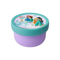 FRUCHTBOX MIT GABEL Campus Disney Princess 300 ml - Türkis/Lila, Kunststoff (6.7/10.4/6.7cm) - Mepal