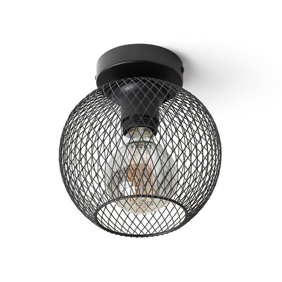 DECKENLEUCHTE COSIR 18 Schwarz 11 W - Schwarz, Metall (18/18/195cm) - Rendl