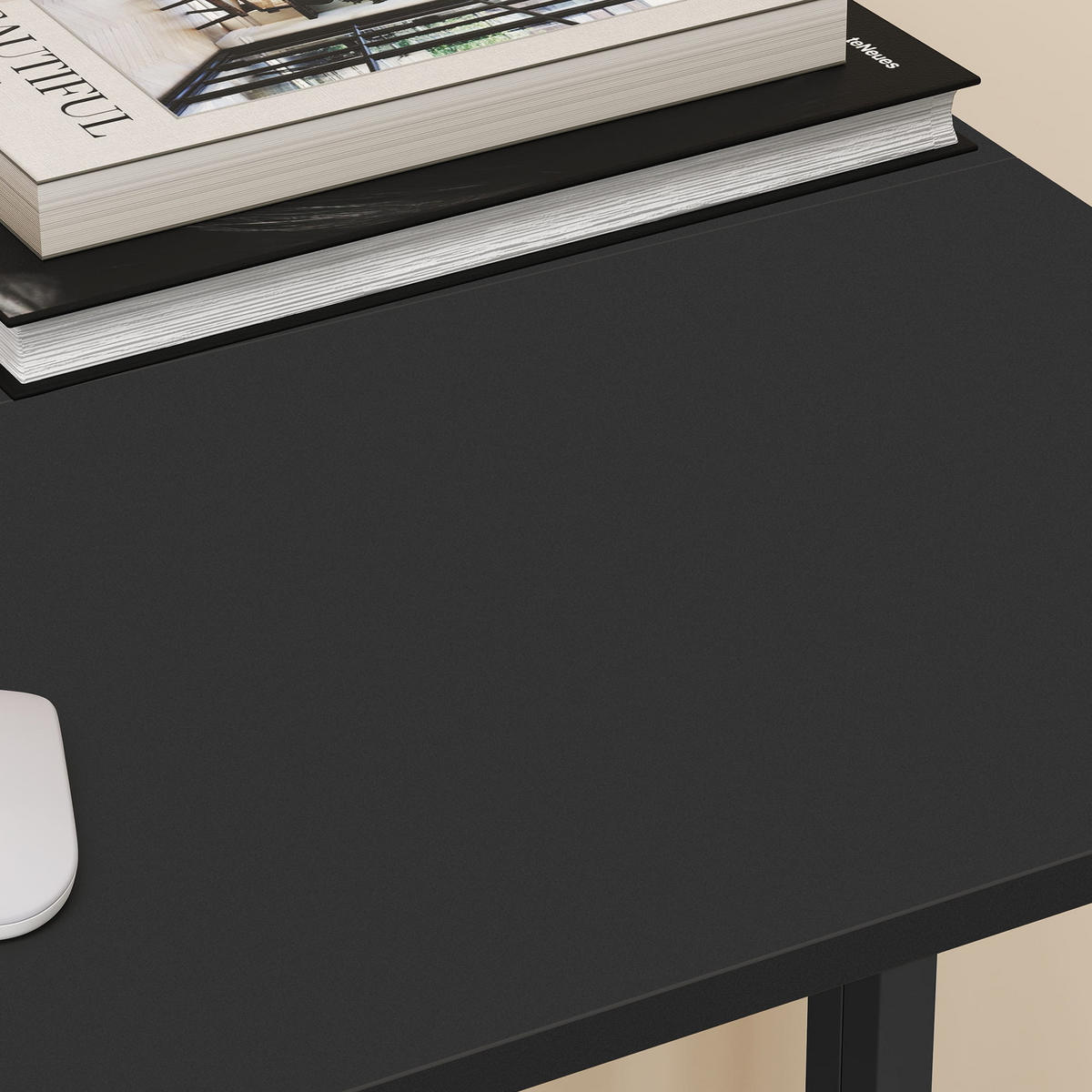 SCHREIBTISCH in schwarz - Schwarz, Holzwerkstoff (80/40/75cm) - Home Collective