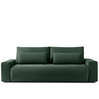 3-SITZER SCHLAFSOFA MOLLIS, Corduroy, Dunkelgrün - Dunkelgrün, Holz/Holzwerkstoff (250/93/108cm) - KONSIMO®