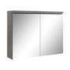 SPIEGELSCHRANK Paso Grau Eiche - 80 x 20 x 60 cm - Eichefarben/Grau, Holz (80/60/20cm) - Badplaats
