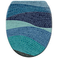 WC-SITZ mit Absenkautomatik & Top Fix Marin - Blau, Holzwerkstoff (37.7/5.5/48cm) - Sanilo