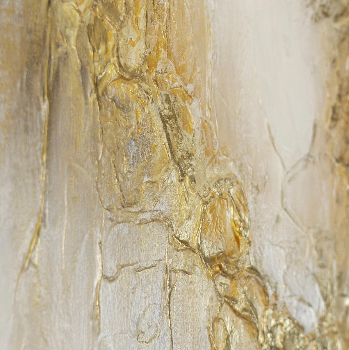 GEMÄLDE Sanftes Leuchten Schattenfugenrahmen Eichefarben 70x50 cm - Eichefarben, Holz (70/50cm) - YS-art gallery