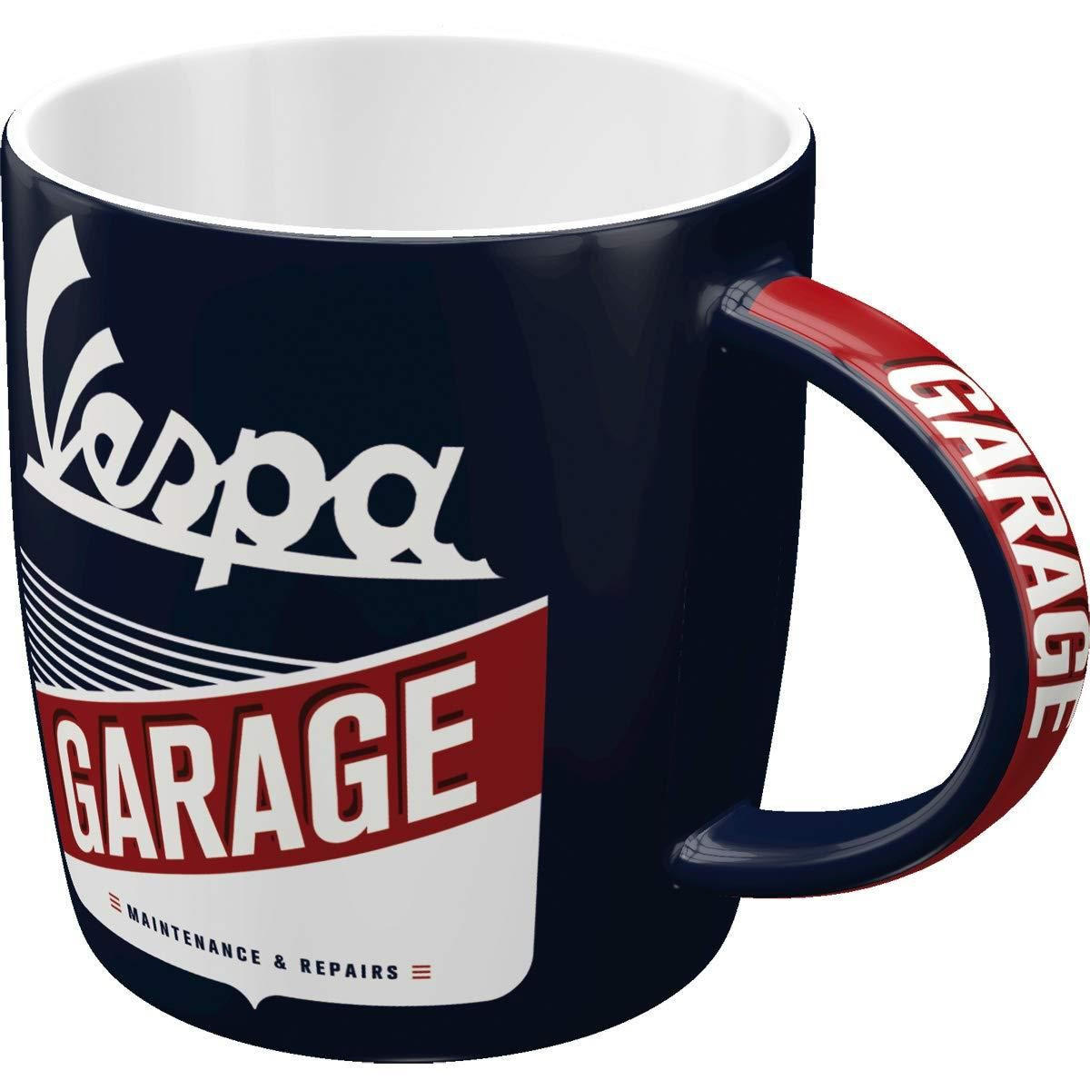 KAFFEETASSE 330 ml Vespa Garage - Multicolor, Keramik (0.33L) - Nostalgic-Art