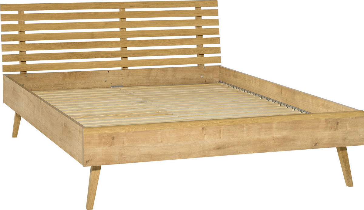 BETT NATURE - Eichefarben, Holzwerkstoff (213/145/95cm) - Vox Möbel