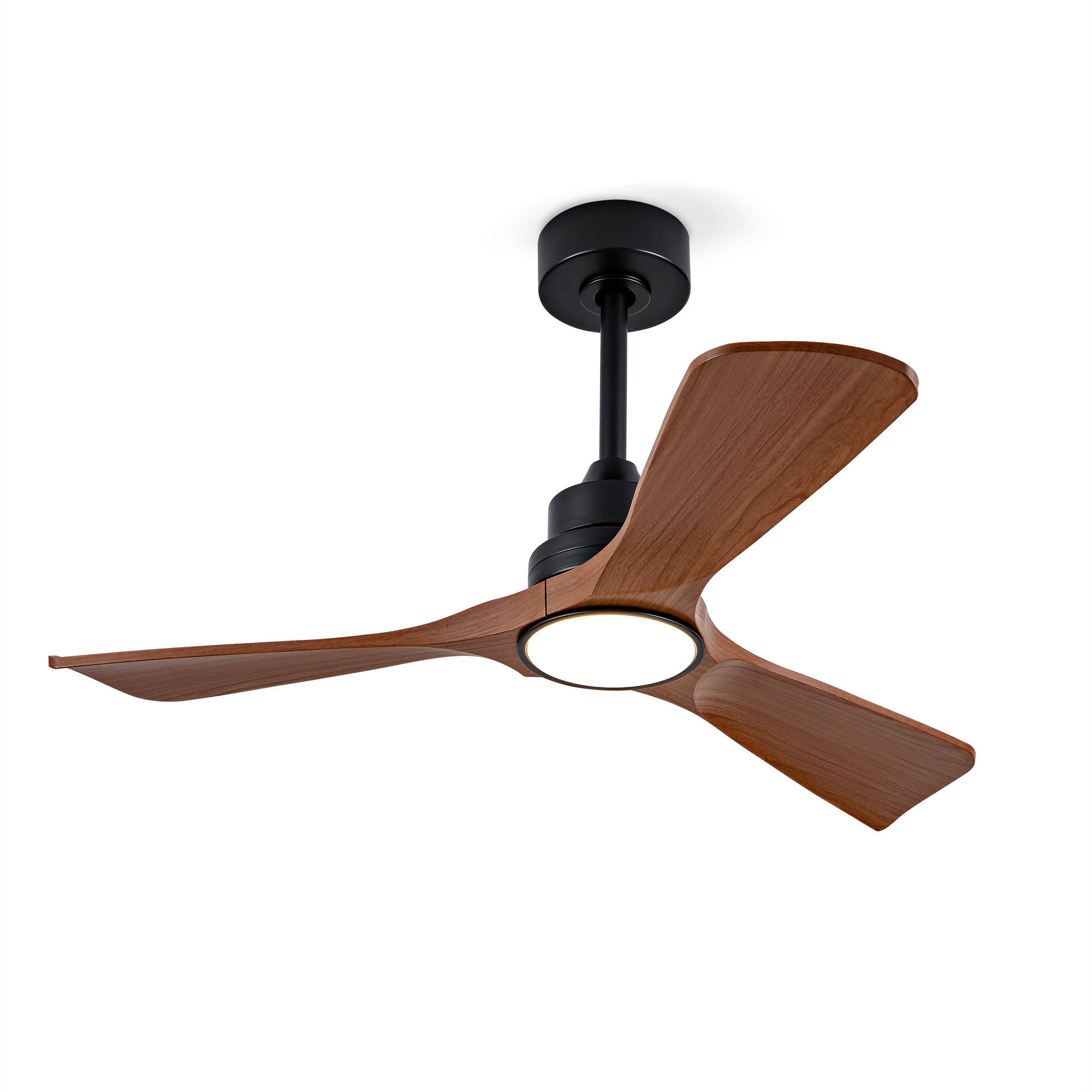 DECKENVENTILATOR DE-16234 42 Zoll dimmbar mit Fernbedienung Walnuss - Walnussfarben, Kunststoff (107/107/37cm) - ComfortXL