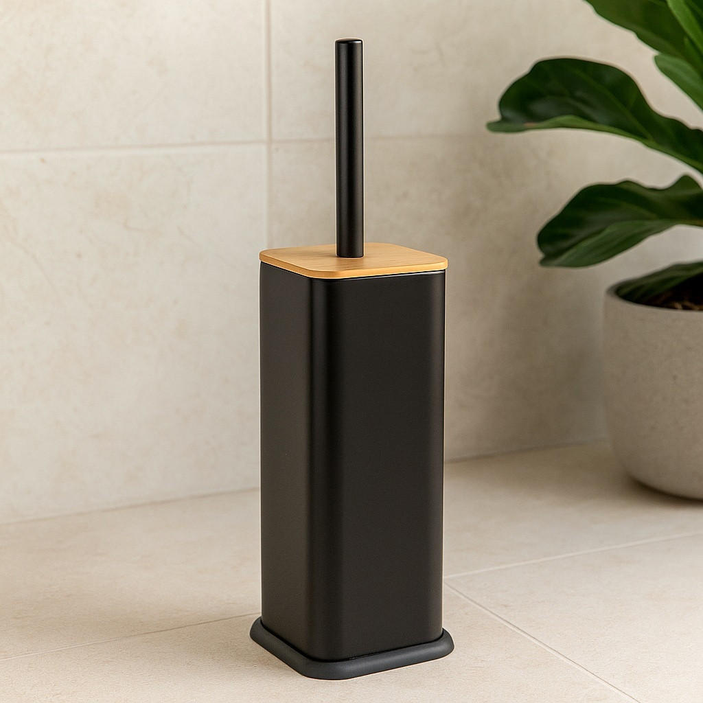 Thumbnail - Wc-Bürste, Schwarz, Metall, 11x38x11 cm, Badezimmer, WC Ausstattung, WC Bürstengarnituren
