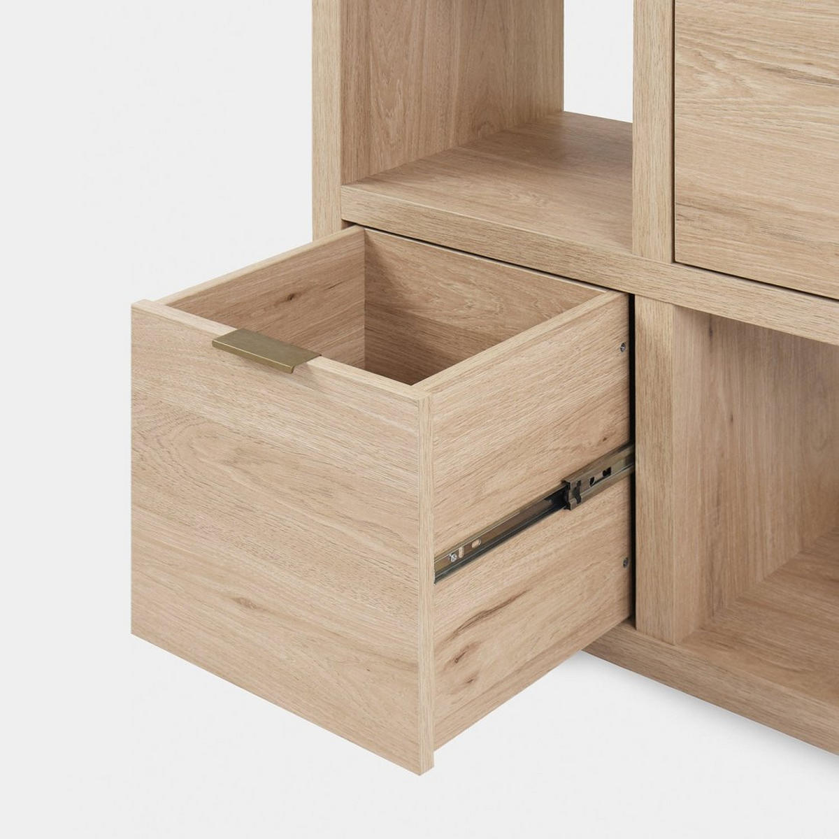 KOMMODE Aleni Natürlich 70 cm x 70 cm - Naturfarben, Holzwerkstoff (70/70/32cm) - Klast Home