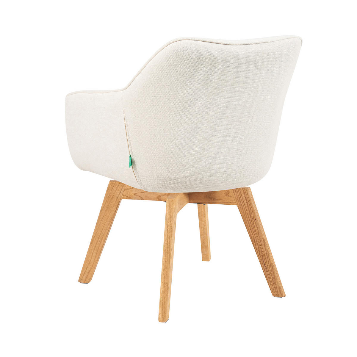 ARMLEHNSTUHL Mika-Jara 2er-Set - Honigeiche/Creme, Eichenholz/Holz (60/82/61cm) - DUBI Möbel