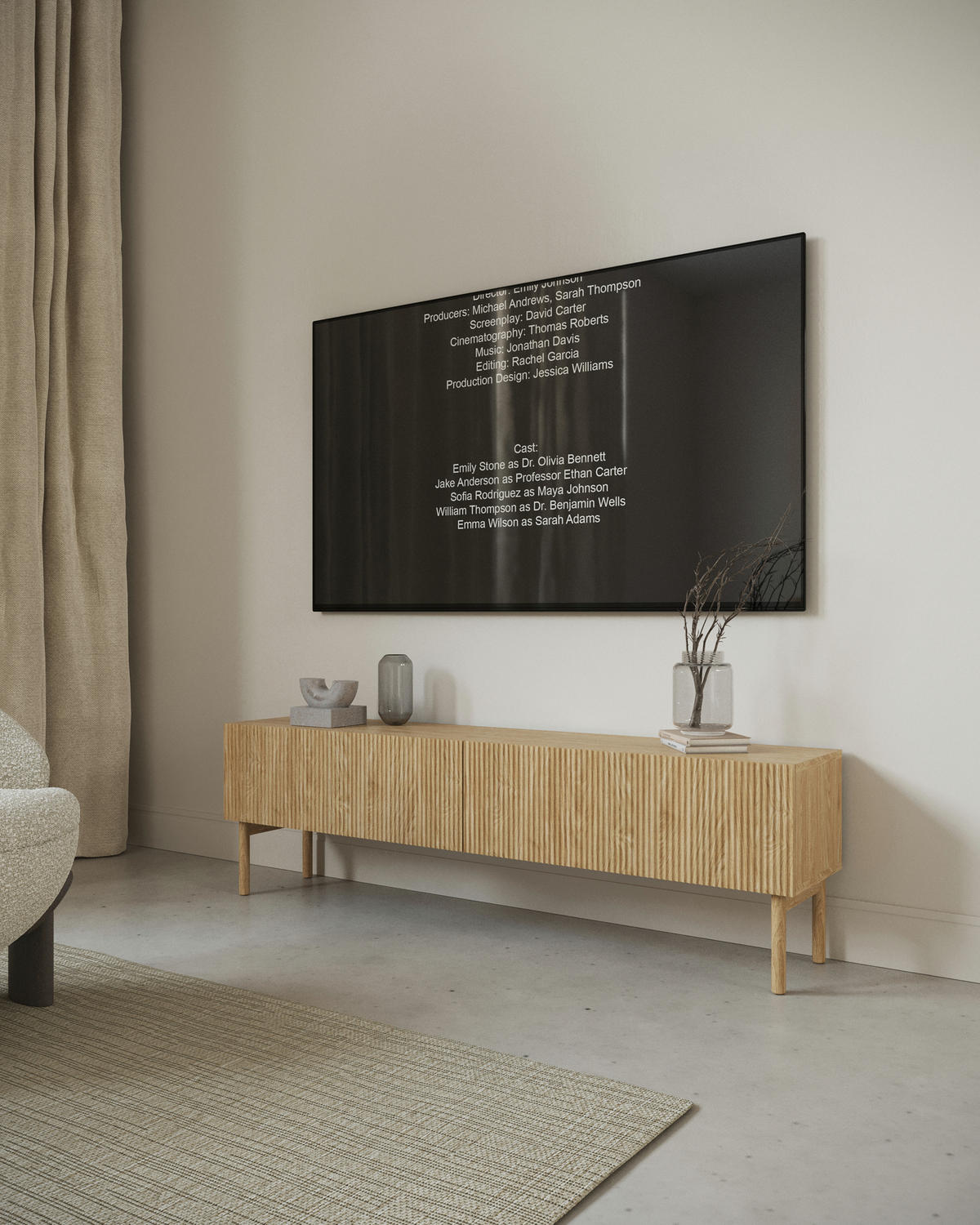 TV-LOWBOARD Nolie Eichenholzoptik 175 cm - Eichefarben, Holz/Holzwerkstoff (175/51/32cm) - Selsey