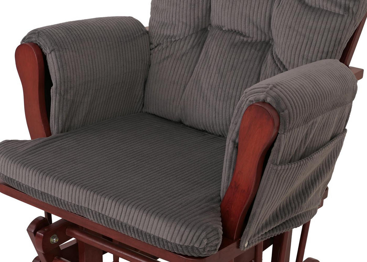 RELAXSESSEL Grau, Braun - Braun/Grau, Textil (74/103/71cm) - MCW