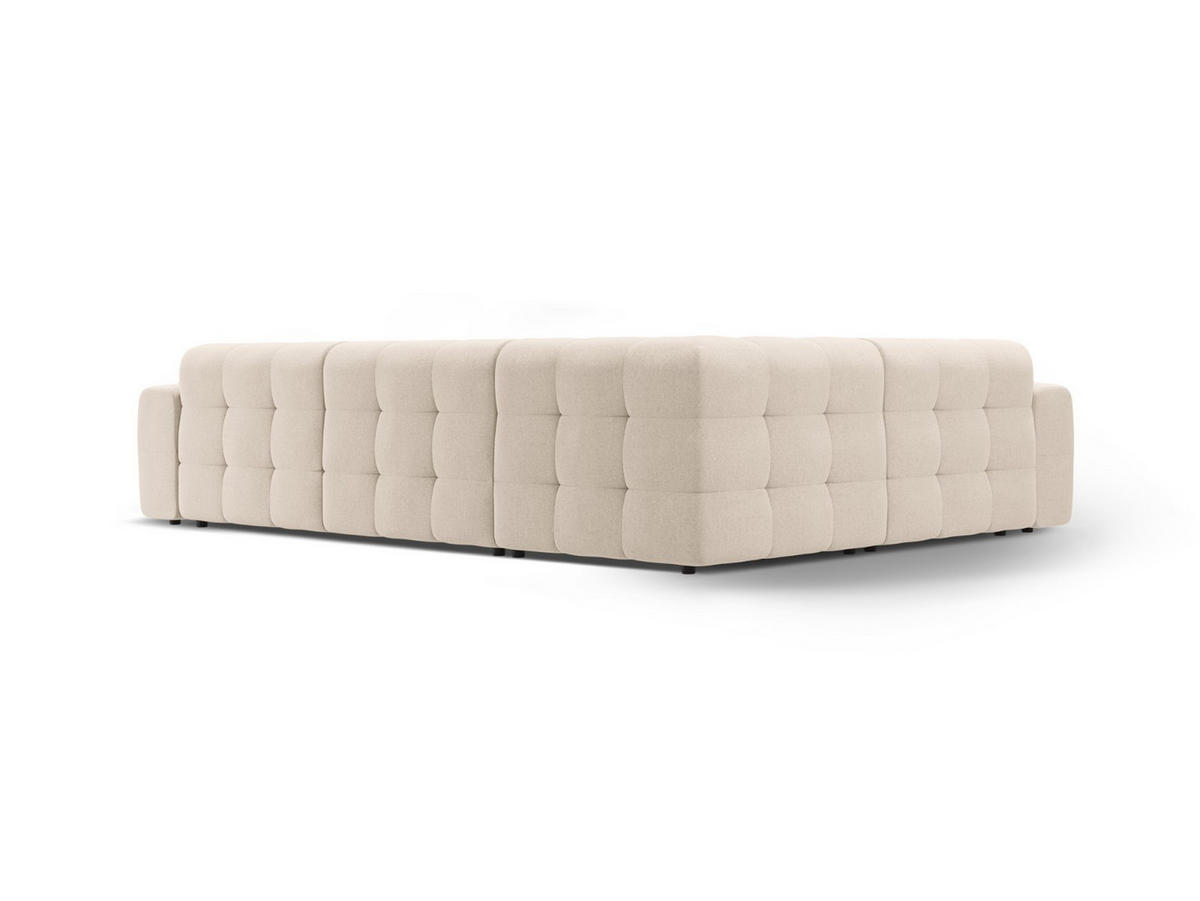 ECKSOFA links Kendal aus strukturiertem Stoff beige 6 Sitzplätze - Beige, Textil (231/332cm) - Micadoni