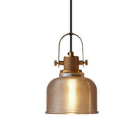 HÄNGELEUCHTE Vela, Gold / Messing, 22cm - Goldfarben, Glas (14.5/14.5/22cm) - KOSILUM