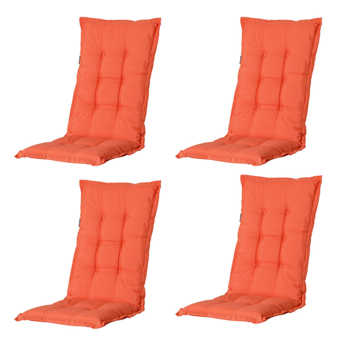 GARTENSTUHLKISSEN Panama 105/50 cm 4er-Set - Orange, Textil (50/6/105cm) - Madison