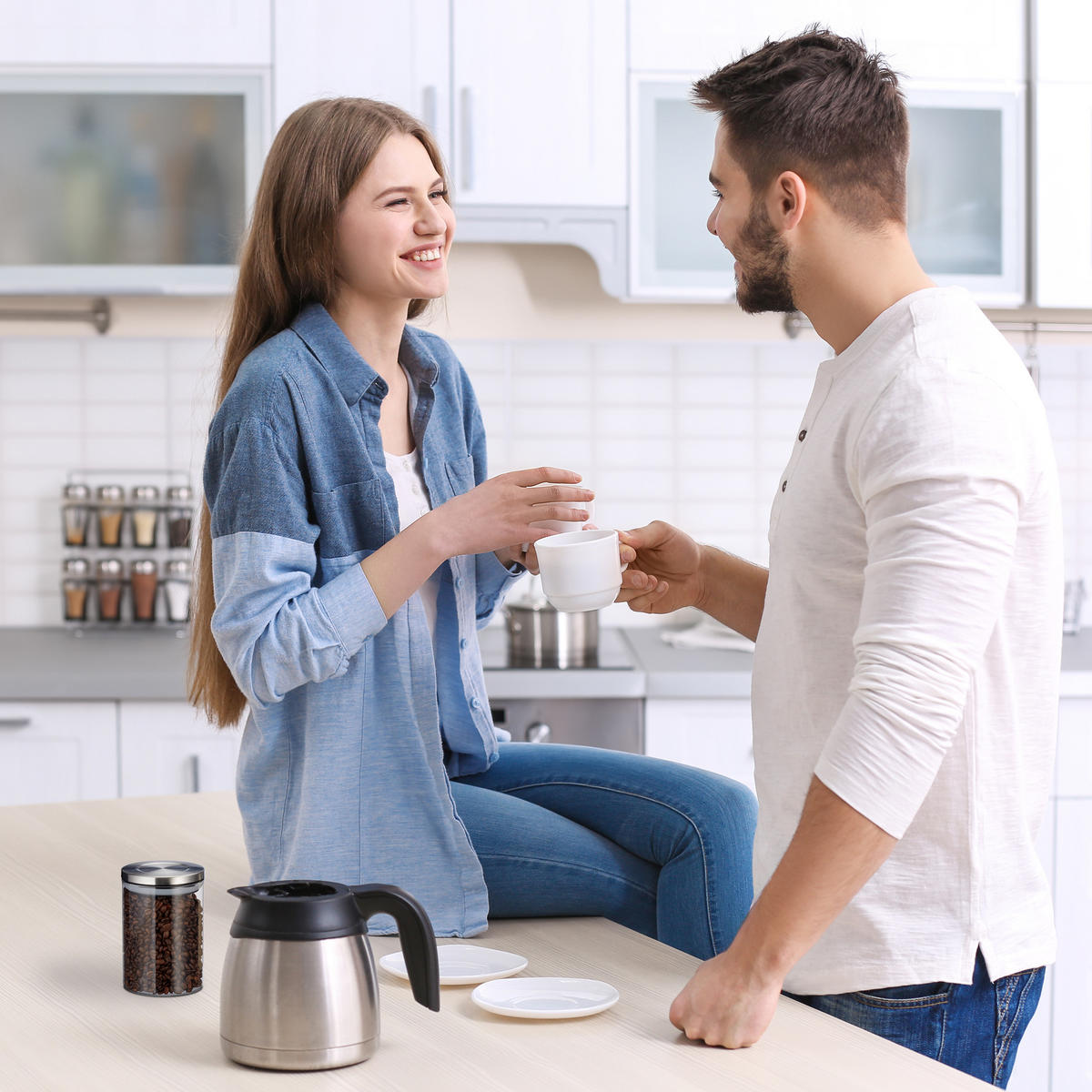 3xVORRATSGLAS - Multicolor, Glas/Kunststoff (9.5/14/9.5cm) - Relaxdays