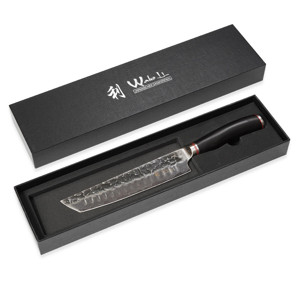 FLEISCHMESSER 20 cm - Schwarz, Holz/Metall (34cm) - Wakoli