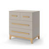 KOMMODE Malia Cashmere-Eiche 80 x 88 cm mit 4 Schubladen - Kaschmir, Holzwerkstoff (80/88/53.4cm) - VitaliSpa